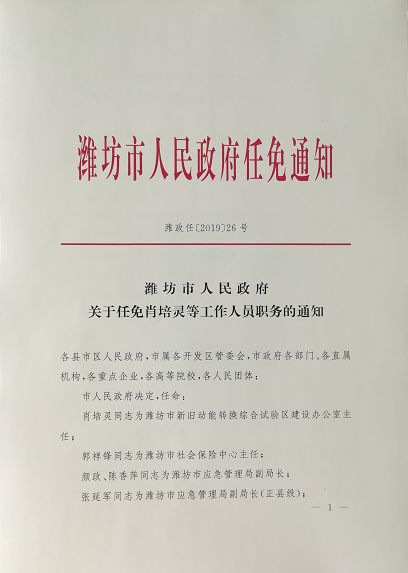 濰坊市外事辦公室人事任命揭曉，塑造外事工作新篇章